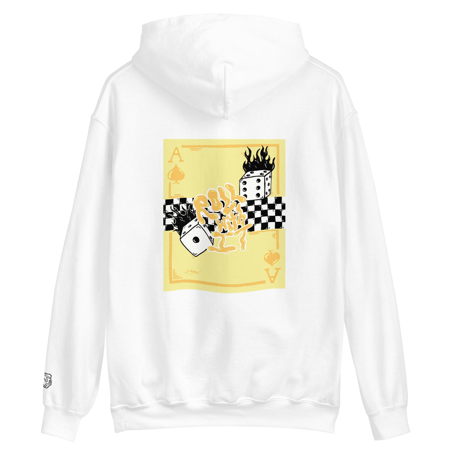 Roll With It Hoodie - Yellow (drawstrings)