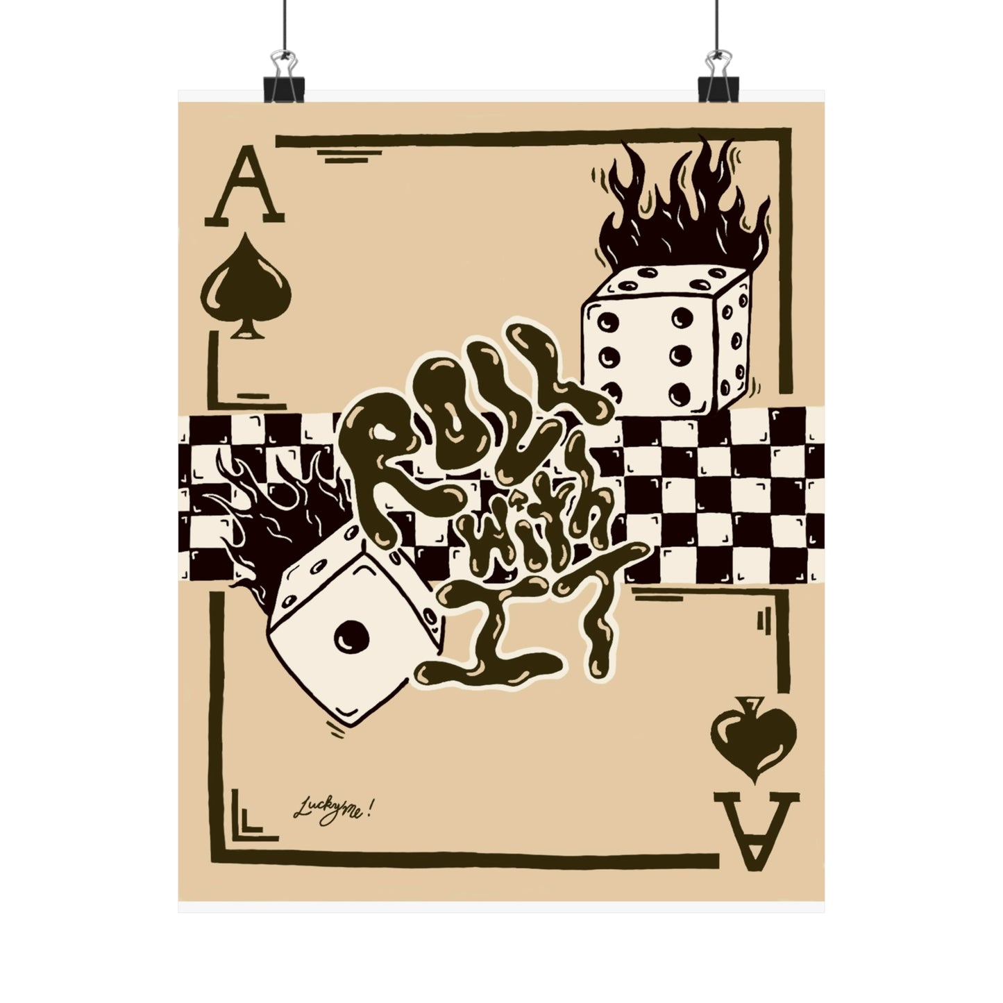 Roll With It Print - Brown