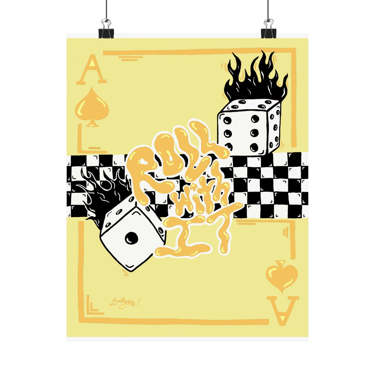 Roll With It Print - Yellow