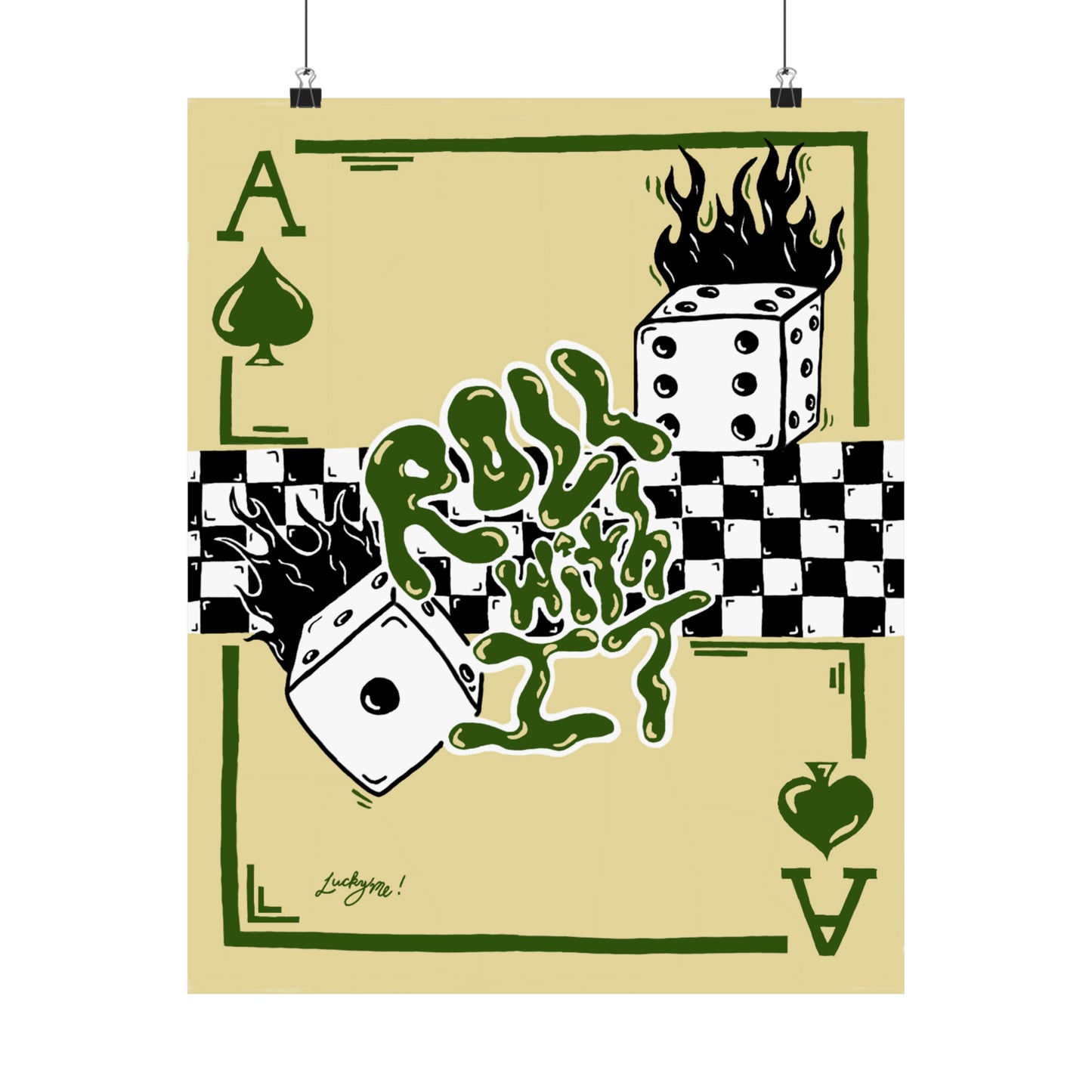 Roll With It Print - Green