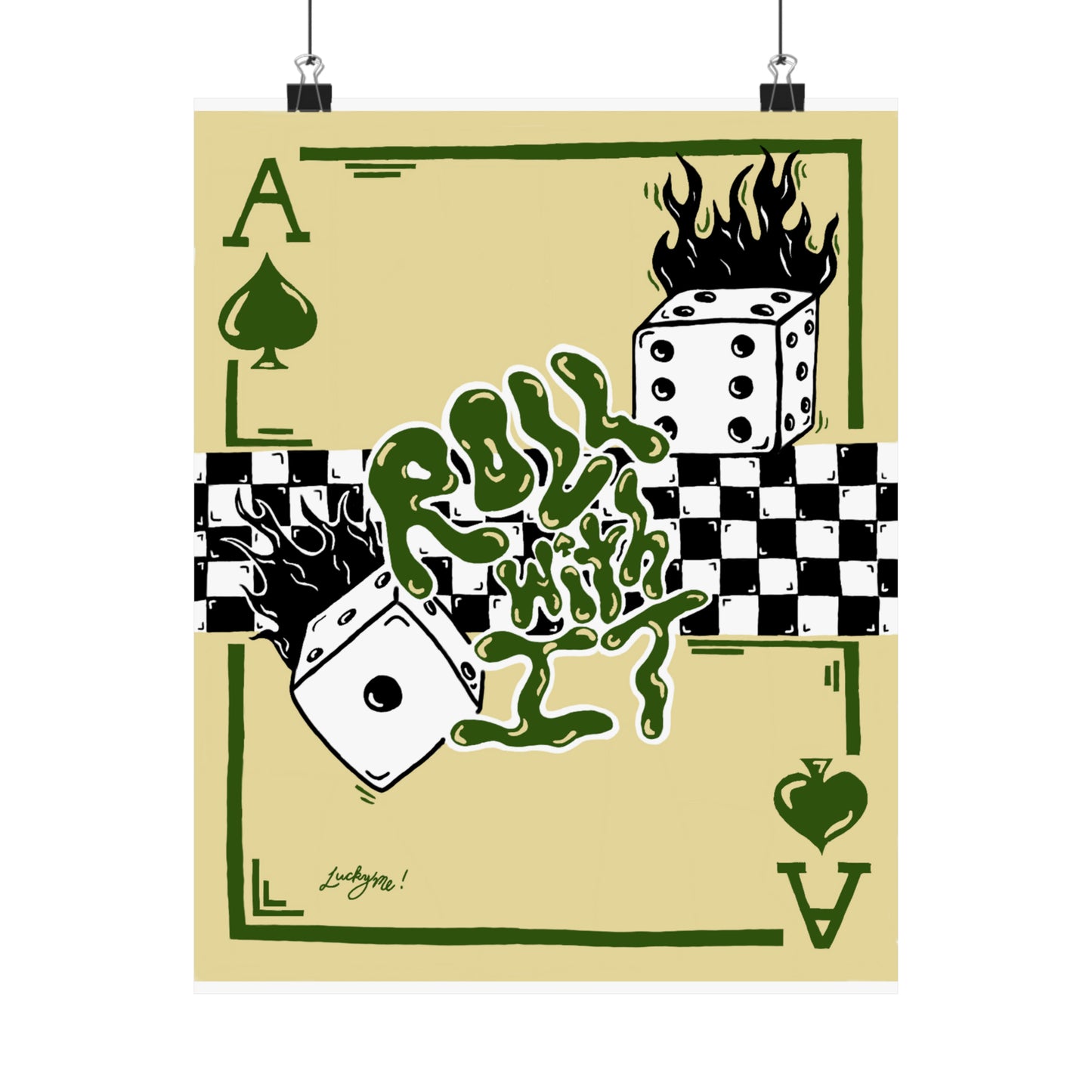 Roll With It Print - Green