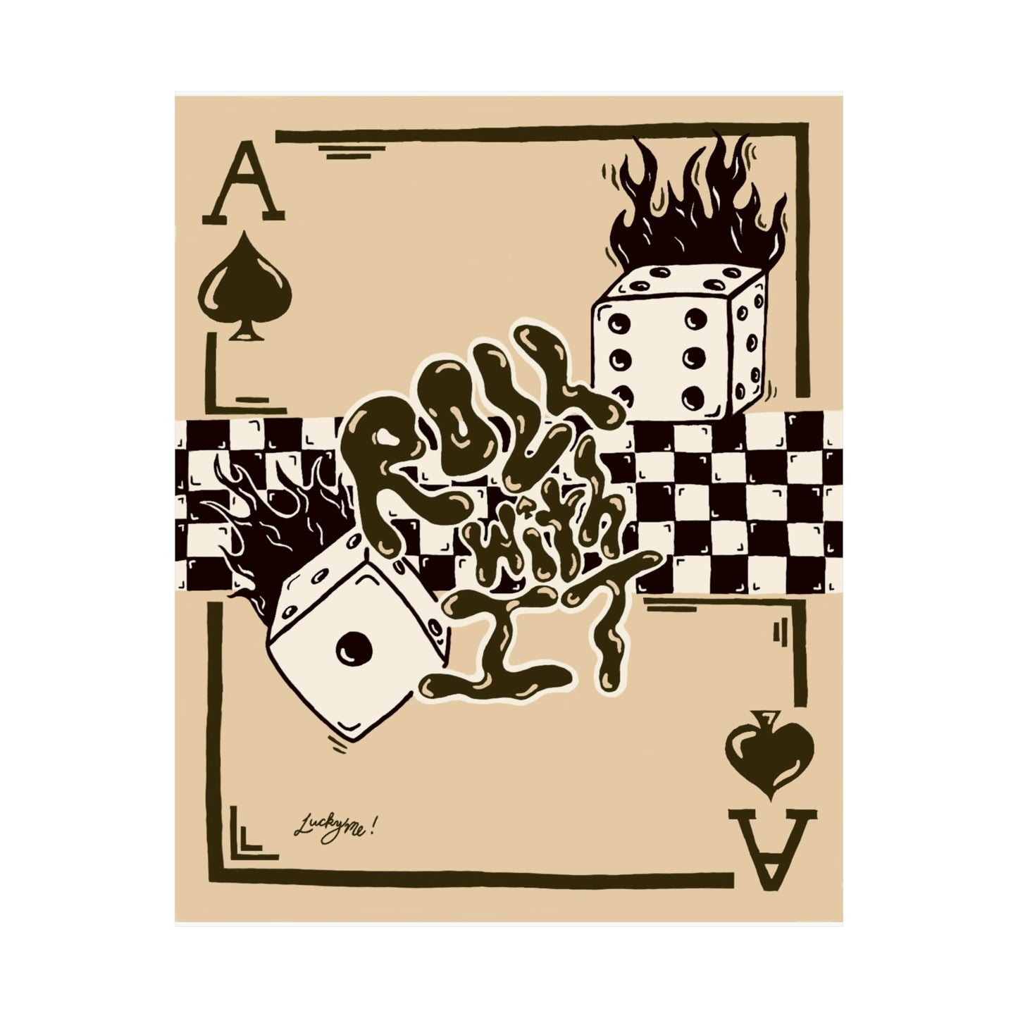 Roll With It Print - Brown