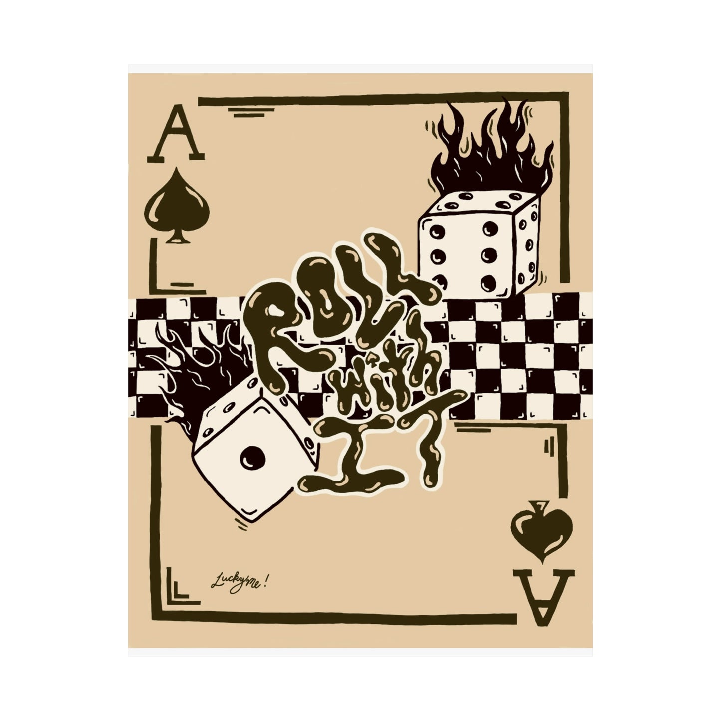 Roll With It Print - Brown