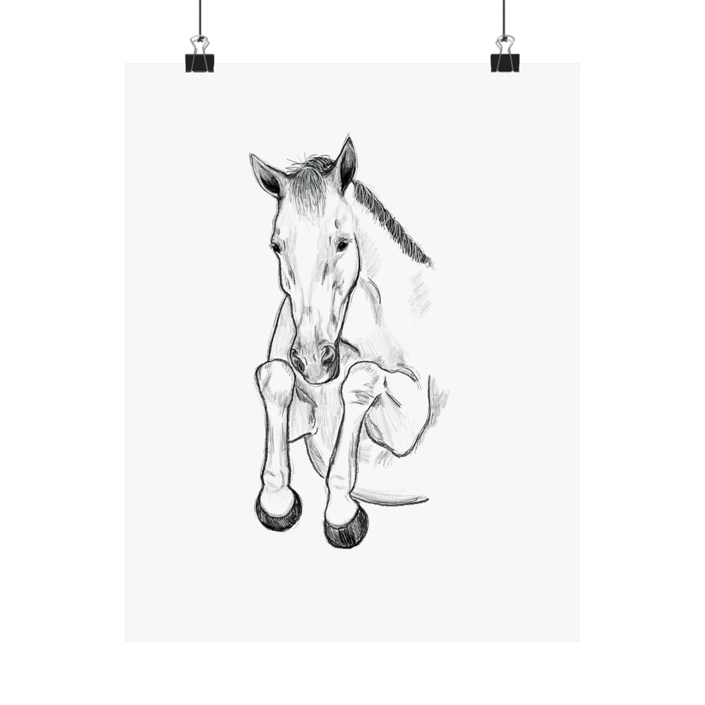 Horse Jumping Print