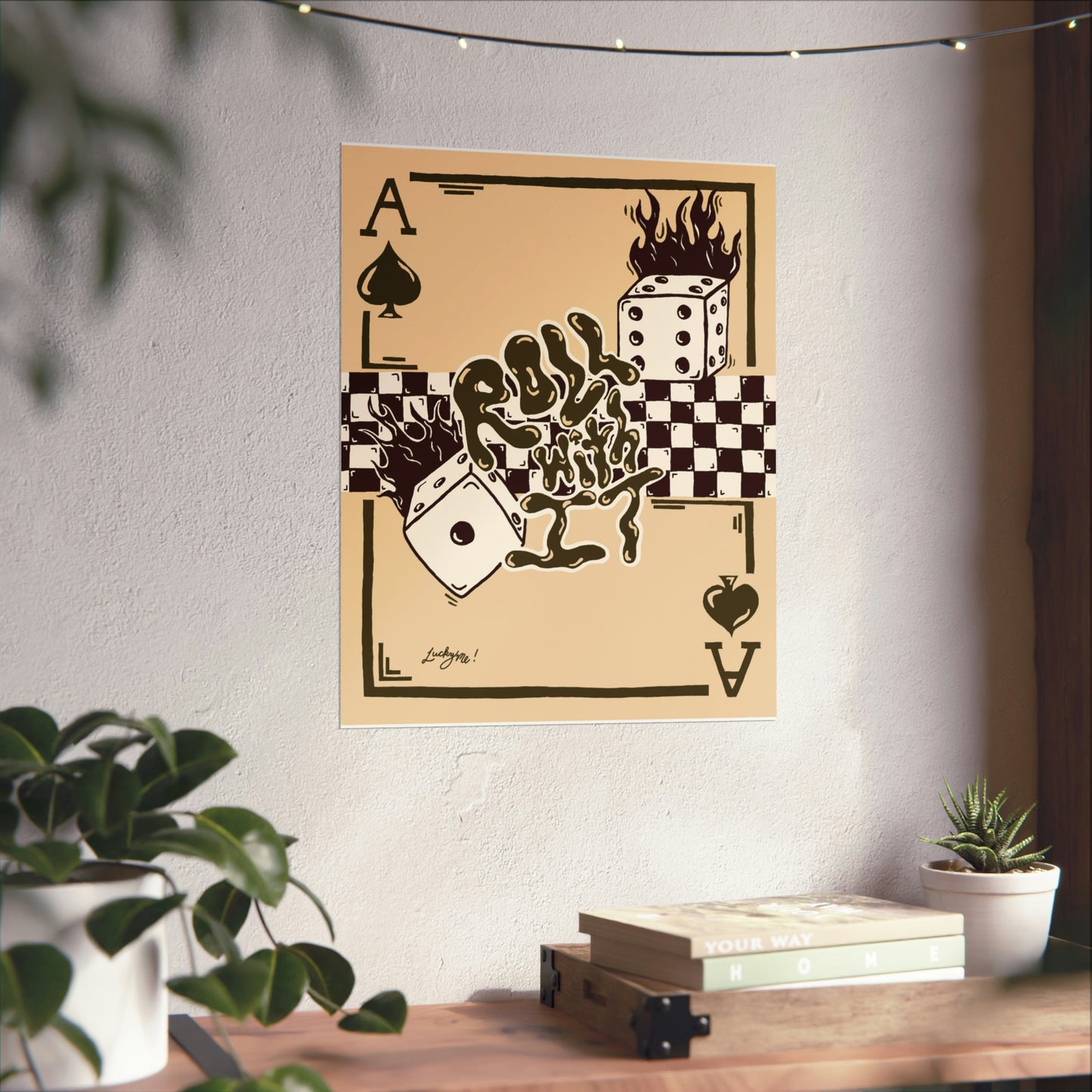 Roll With It Print - Brown