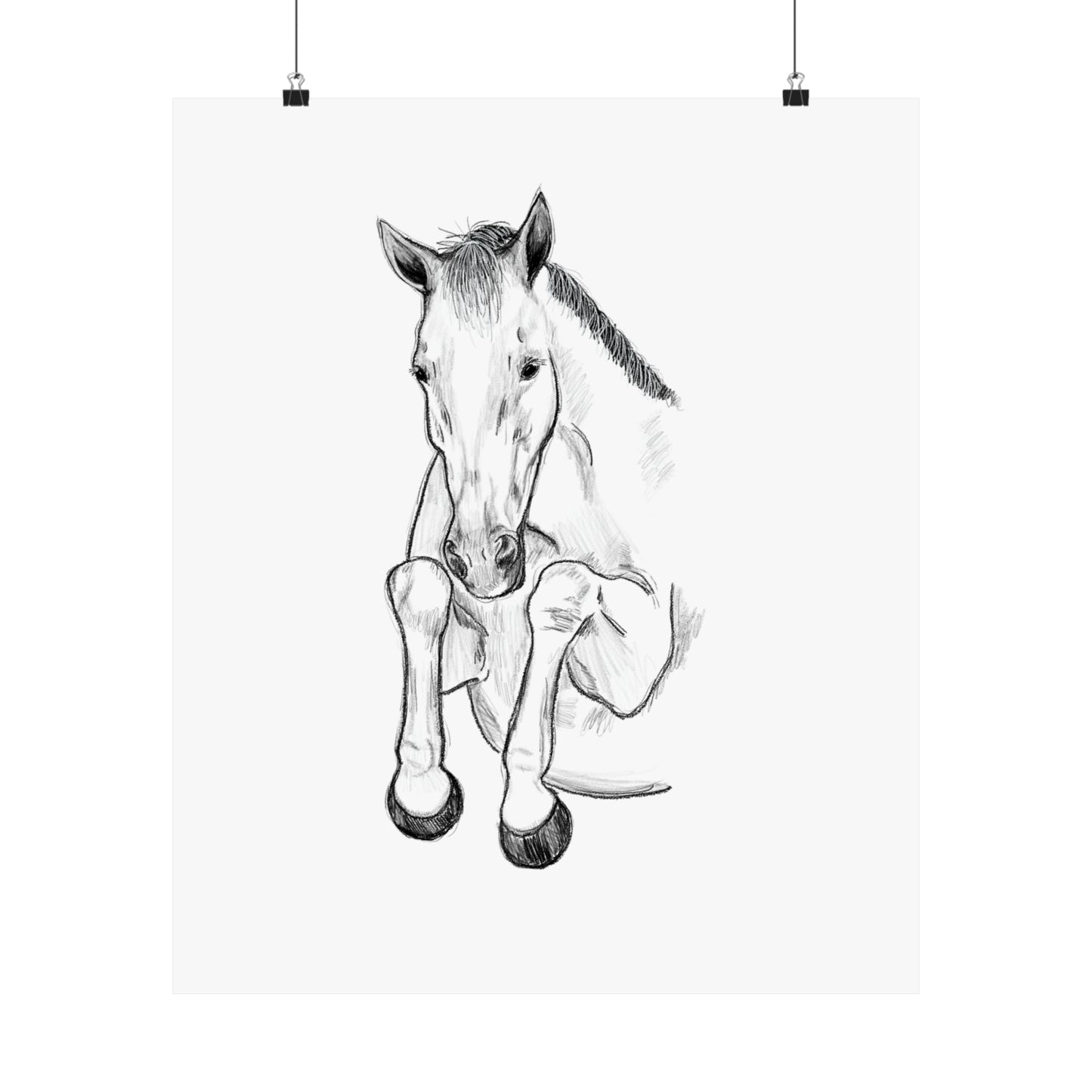 Horse Jumping Print