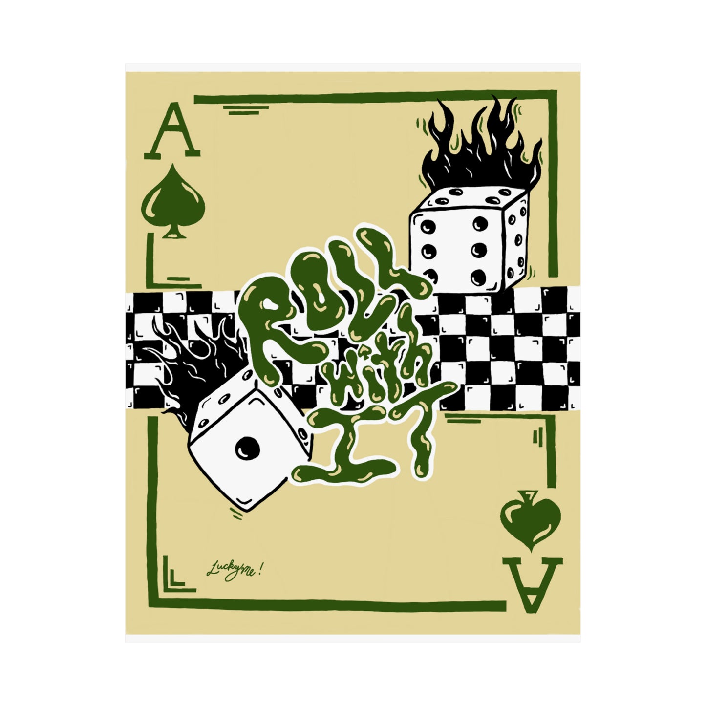 Roll With It Print - Green