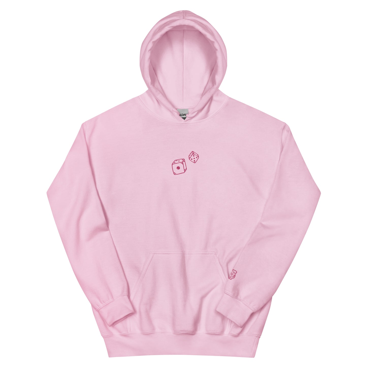 Roll With It Hoodie - Pink (drawstrings)