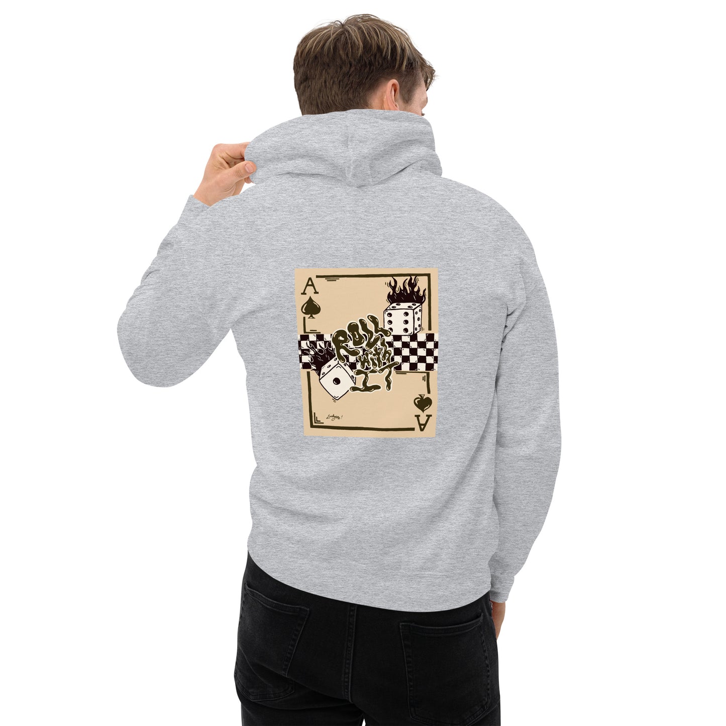 Roll With It Hoodie - Brown (drawstrings)