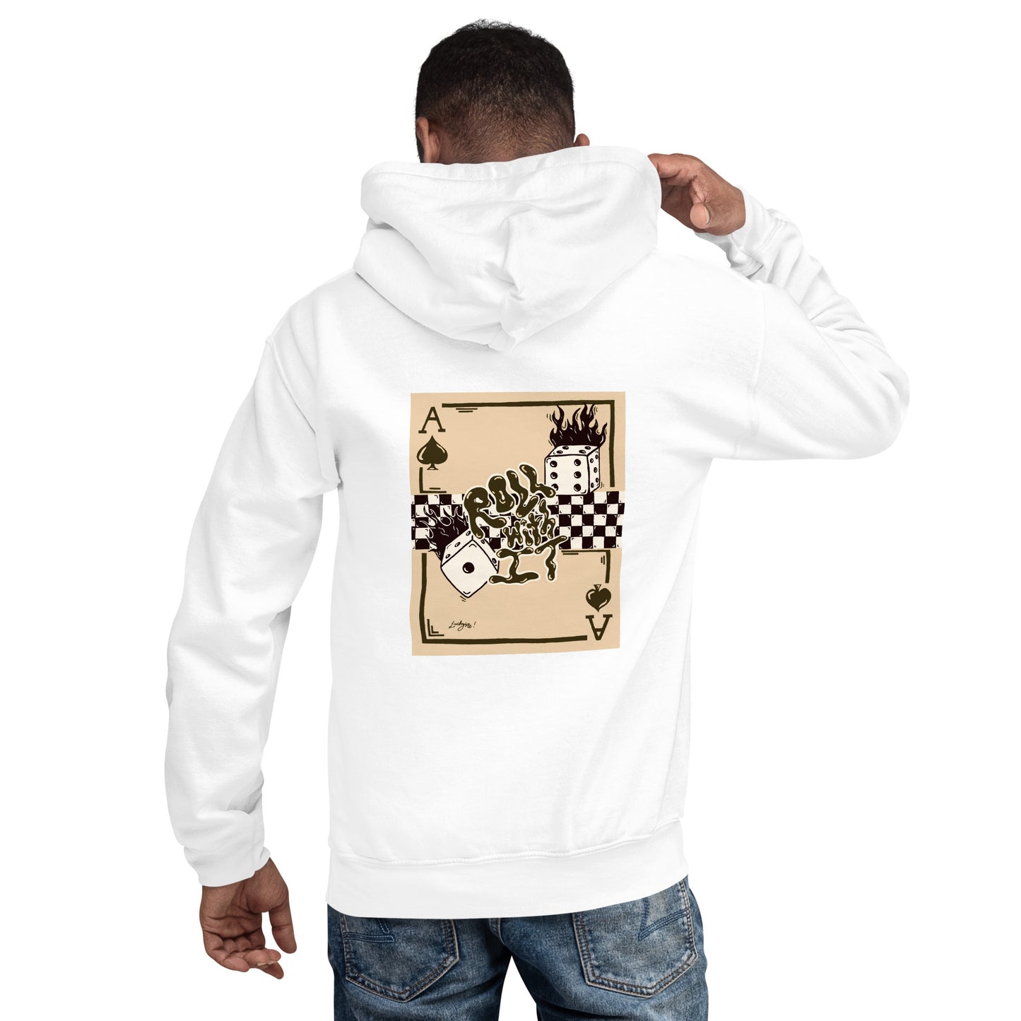 Roll With It Hoodie - Brown (drawstrings)